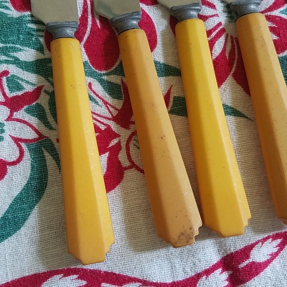 Vintage bakelite flatware silverware stainless - Picture 2 of 7